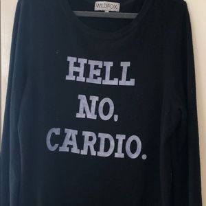 LIKE NEW Wildfox “Hell No Cardio” Sweatshirt